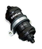 FUELAB: 818 SERIES IN-LINE FILTER: -8AN INLET/OUTLET