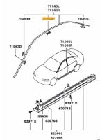 Clip for drip moulding top Evo 4-6