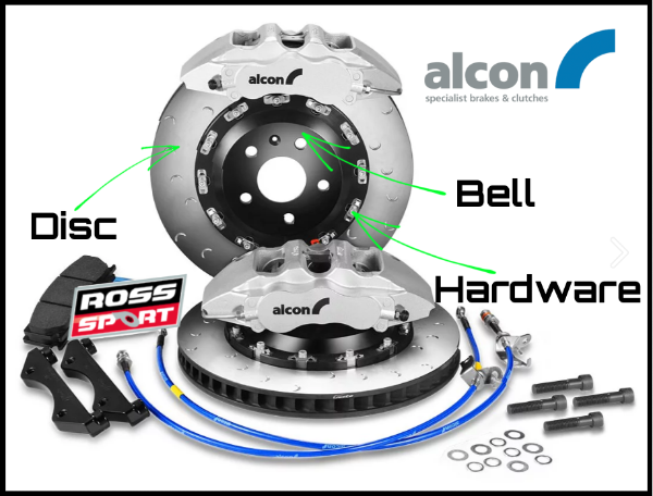 Alcon: Ford Focus RS MK3 | Big Brake Kit | Mono 6 - 380mm Replacement Disc Set (C-Groove)