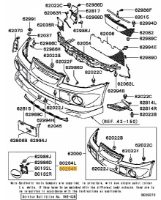 Cover front fog lamp RH