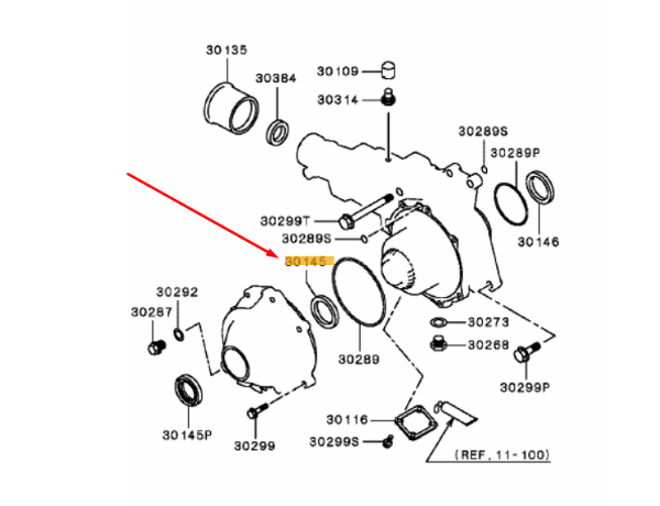 Transfer Case LSD Inner Seal - Evo 7-8 NON ACD