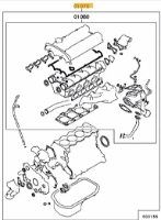 Engine Gasket Overhaul Kit Evo 4-8