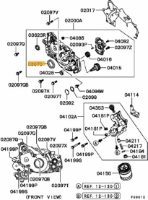 Oilseal crankshaft Front Evo 4-9