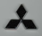 Rexpeed: Carbon Fibre Diamond Emblem 4x4cm: Mitsubishi 