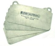 Girodisc: Rear Titanium Pad Shields (D1300): 997 Turbo & Turbo S