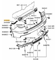 Bracket,rear bumper LH