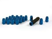 GORILLA NUTS: SMALL DIAMETER TUNER LUG NUT KIT: BLUE (20-PACK) M12 x 1.5
