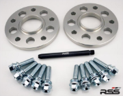 RSS: (18mm) Hubcentric Silver Spacer/Silver Wheel Bolts