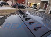 Rexspeed: Flat Roof SSS Carbon Vortex Generator: Evo X 