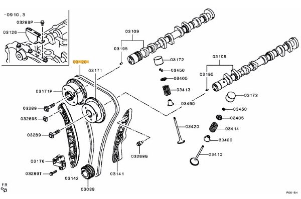 Cam Chain New Spec Evo X