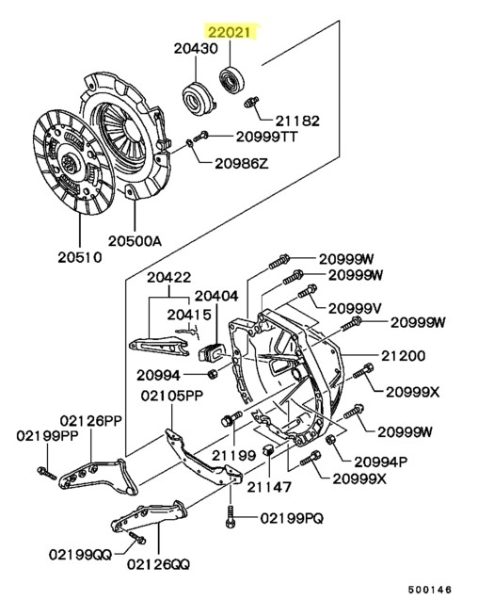 Oil seal, M/T main drive pinion