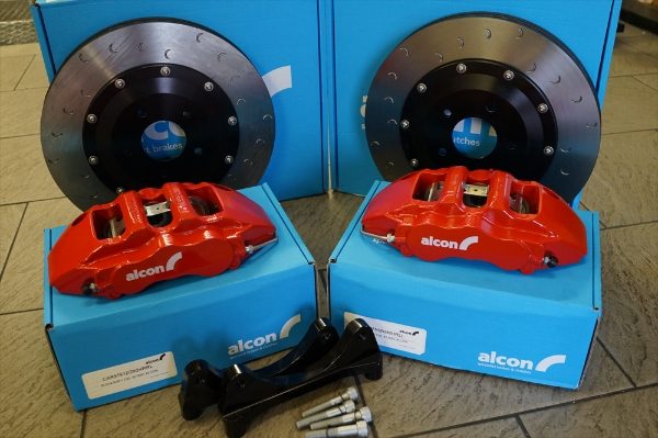 Alcon: ADeX: 365mm Front Brake Kit: Evo X - RED Callipers Kit