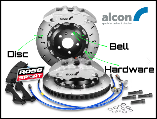 Alcon: Ford Focus ST | Big Brake Kit | Mono 6 - 380mm Replacement Disc Set  (S-Groove)