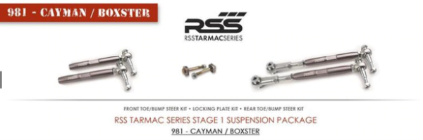 RSS: Tarmac Stage 1 Suspension Kit - 981/982/718 Boxster/Cayman