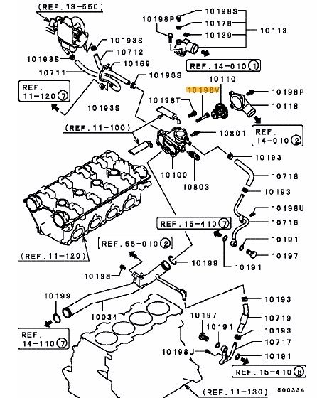 Bolt cooling water line - Ross Sport