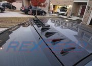 Rexpeed Flat Roof Carbon Vortex Generator - Evo X