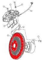 Alcon: Front 365mm Race Disc & Bell Assembly: Evo IV - X