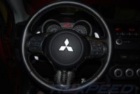 Rexpeed Carbon Steering Wheel Cover - Evo X