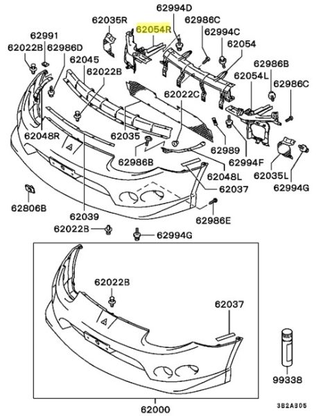 Reinforcement,front Bumper Right - Ross Sport Europe Ltd