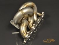 JM Fabrications: Pro Stock High Flow - Tubular Exhaust Manifold: Evo IV - IX (Stock Fit Turbos)