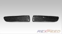 Rexpeed Carbon Rear Bumper Inserts - Evo X
