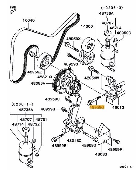 Bolt P/S oil pump - Ross Sport