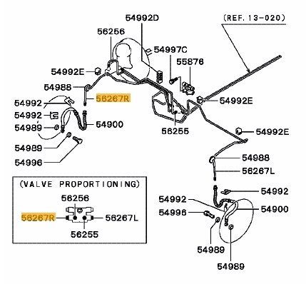 Tube, front brake right- *Special Order Part - Ross Sport Europe Ltd