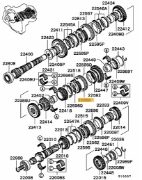 5th & Rev Gear Synchros Sleeve - Evo 4-6