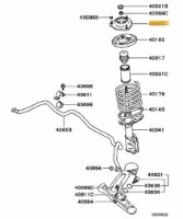 Insulator front suspension strut