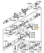 Center bearing prop-shaft RR Evo 4-6