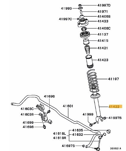 Shock absorber RR suspension - Ross Sport Europe Ltd