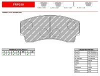 Ferodo: DS3000: Rear Brake Pad Set (FRP219): KSport / D2 Calliper: Evo 4-9