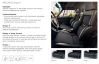 RECARO: Expert S / M / L Seat Range