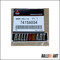 Ralliart dome badge 67x16mm aprox