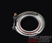 PRECISION TURBO: Compressor Cover Discharge Flange and Clamp Set