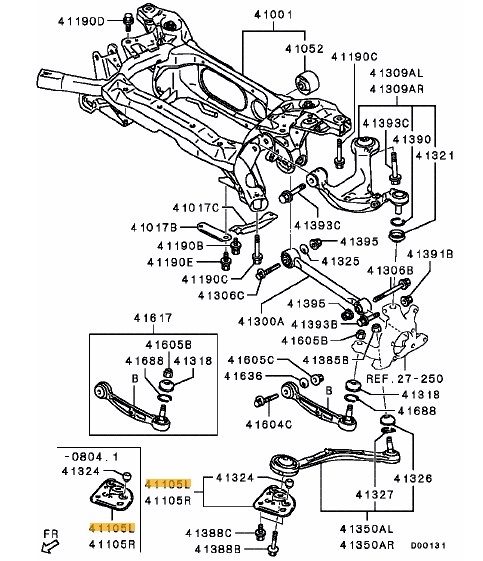 Bracket,RR susp. trailing arm,LH - Ross Sport Europe Ltd