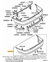 Face Kit Rear Bumper Evo 4