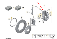 Alcon Caliper CAR8949 Ø27.0/Ø31.8/Ø38.1 (4489)(25mm PAD) LEFT