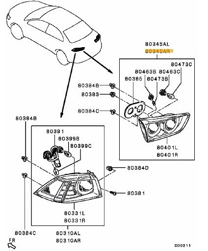 Lamp assy, tail, RH- *Special Order Part - Ross Sport Europe Ltd