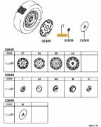 Spring, disc wheel center cap - Evo 6TME