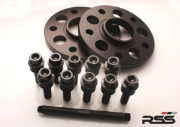 RSS: 343/11 (7mm) Hubcentric Black Spacer/Black Wheel Bolts (Incl Longer Wheel Bolts)