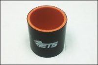 ETS: 4" Straight Black Silicone Coupler