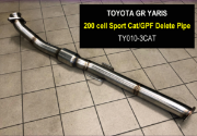 Mongoose: Yaris GR Four(3"pipework)3"GPF Delete Sports CAT w/ spinning Flange