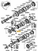 5th Gear Output Shaft - Evo 5-6GSR