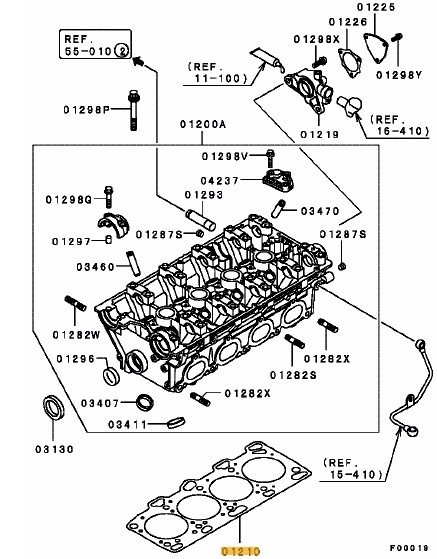 Head Gasket - SEE NEW NUMBER 1005A700 - Ross Sport