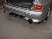 Rexpeed: Damd Style Carbon Fibre Rear Bumper Extensions: Evo 7-8