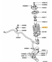 Coil spring suspension left and right